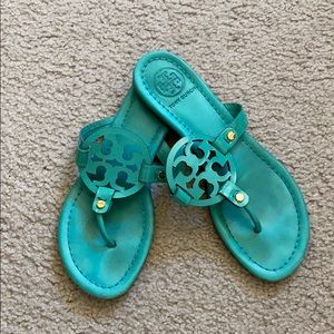 Turquoise sandals